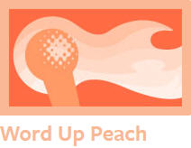 Word Up Peach