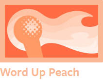 Word Up Peach